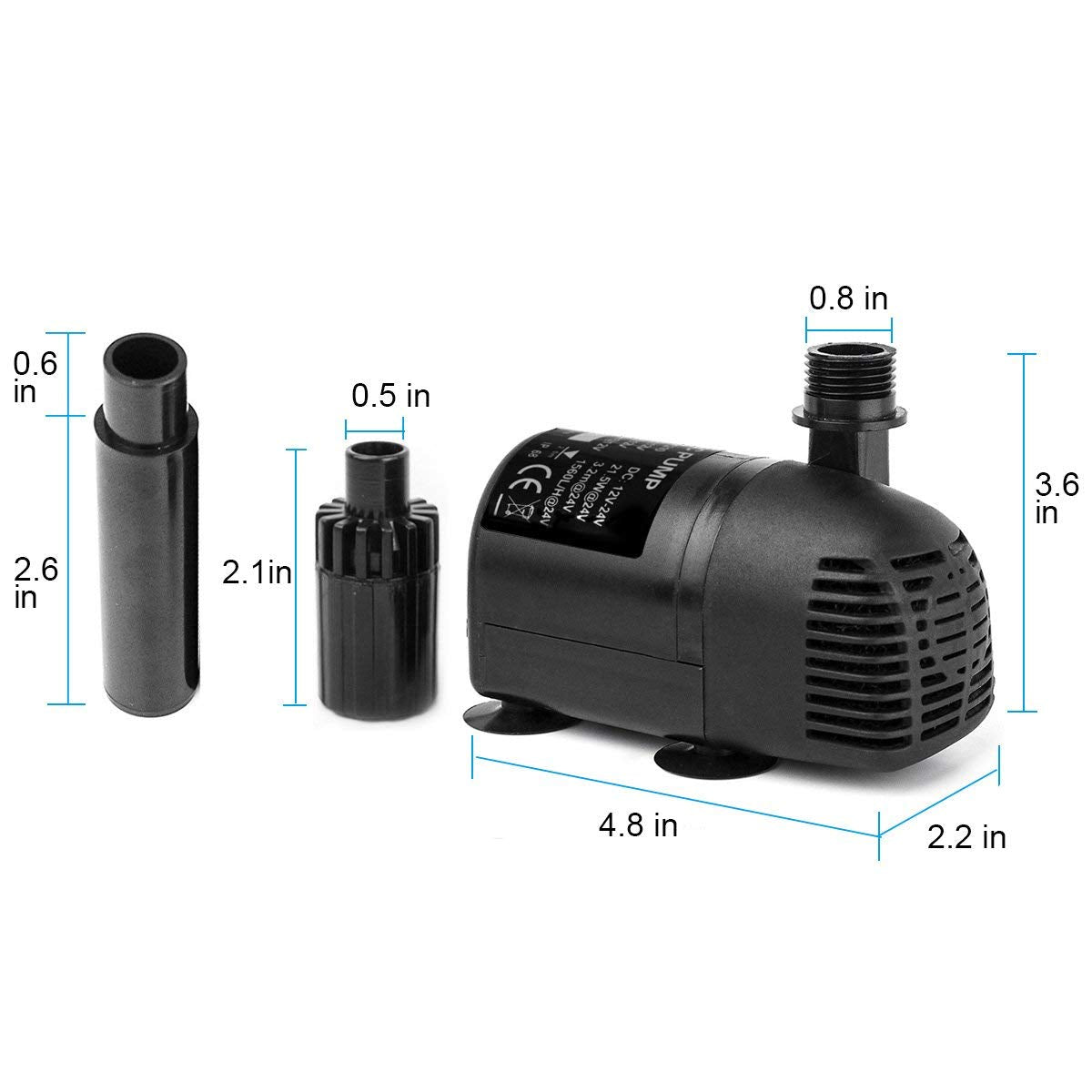 Solar Water Pump Kit-410GPH Submersible Pump and 20W Solar Panel