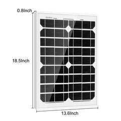 Solar Water Pump Kit-410GPH Submersible Pump and 20W Solar Panel